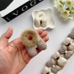 کش پولیشی پاپیون کرم قهوه ای - Image 3