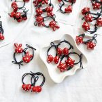 کش جفتی زرشکی خالدار