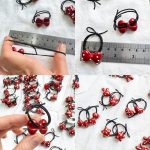 کش جفتی زرشکی خالدار - Image 3