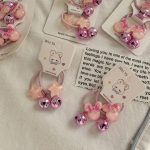 پک ۲ عددی کش زنگوله صورتی - Image 2